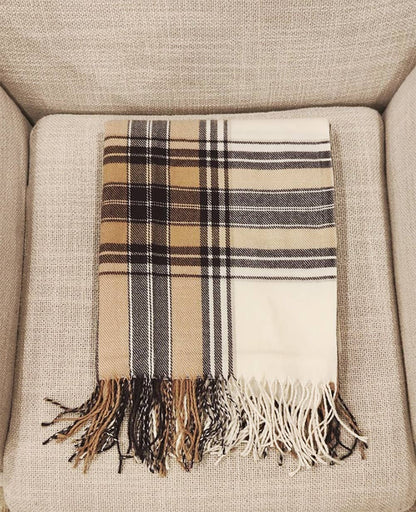 Classic Plaid Throw Blanket