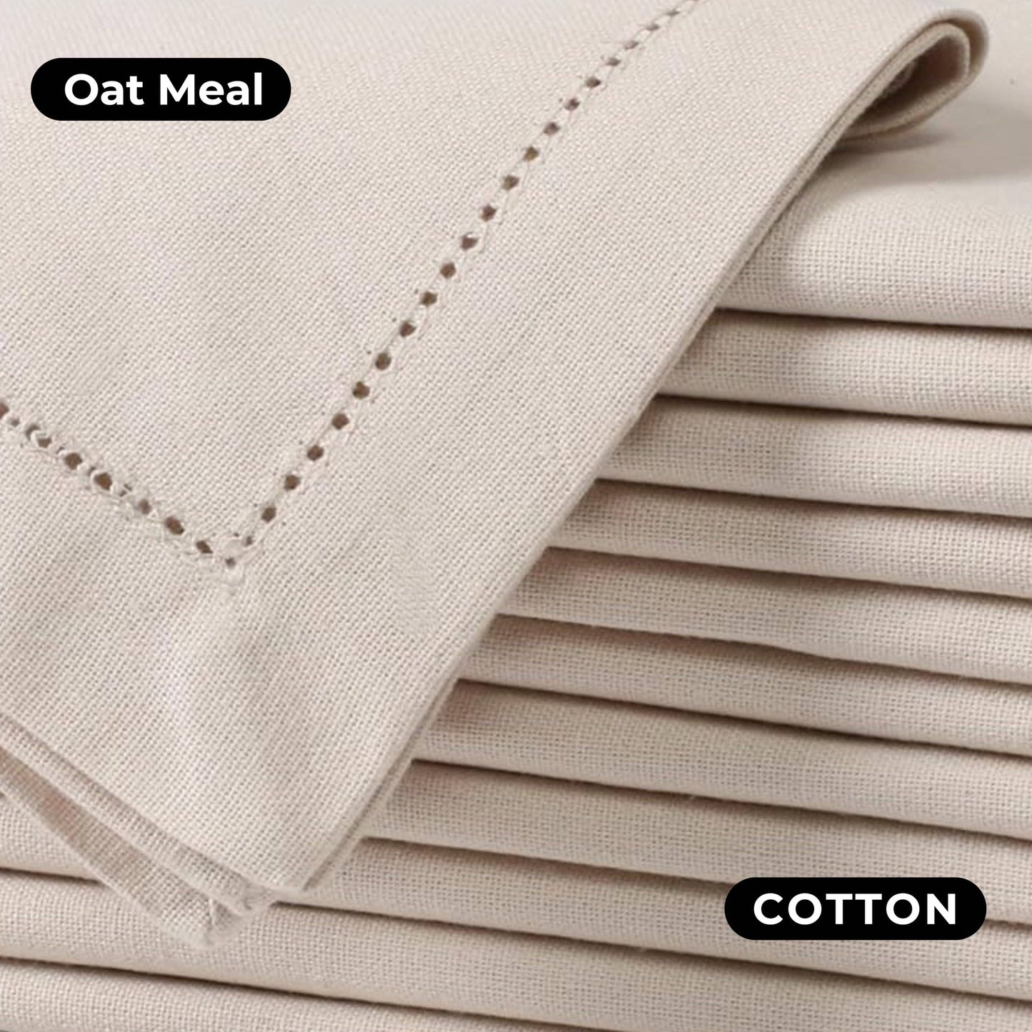 Cotton Hemstitched Cloth Napkins