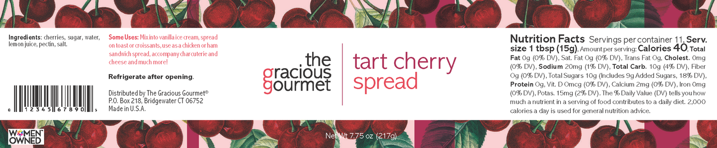 Tart Cherry Spread