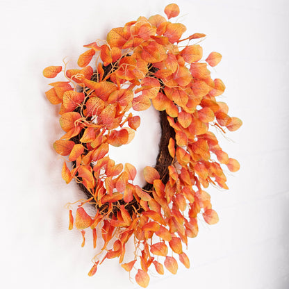 Orange Silver Dollar Wreath