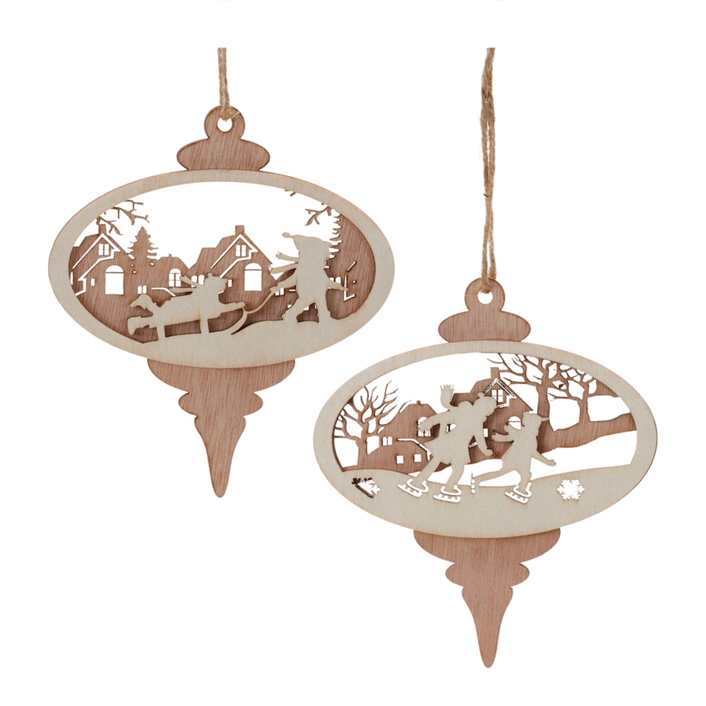 Sled/Skate Cutout Ornament