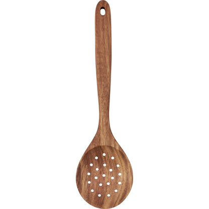 13" Wooden Strainer Spoon