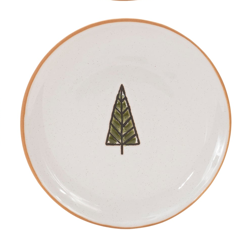Pine Plate 7"D