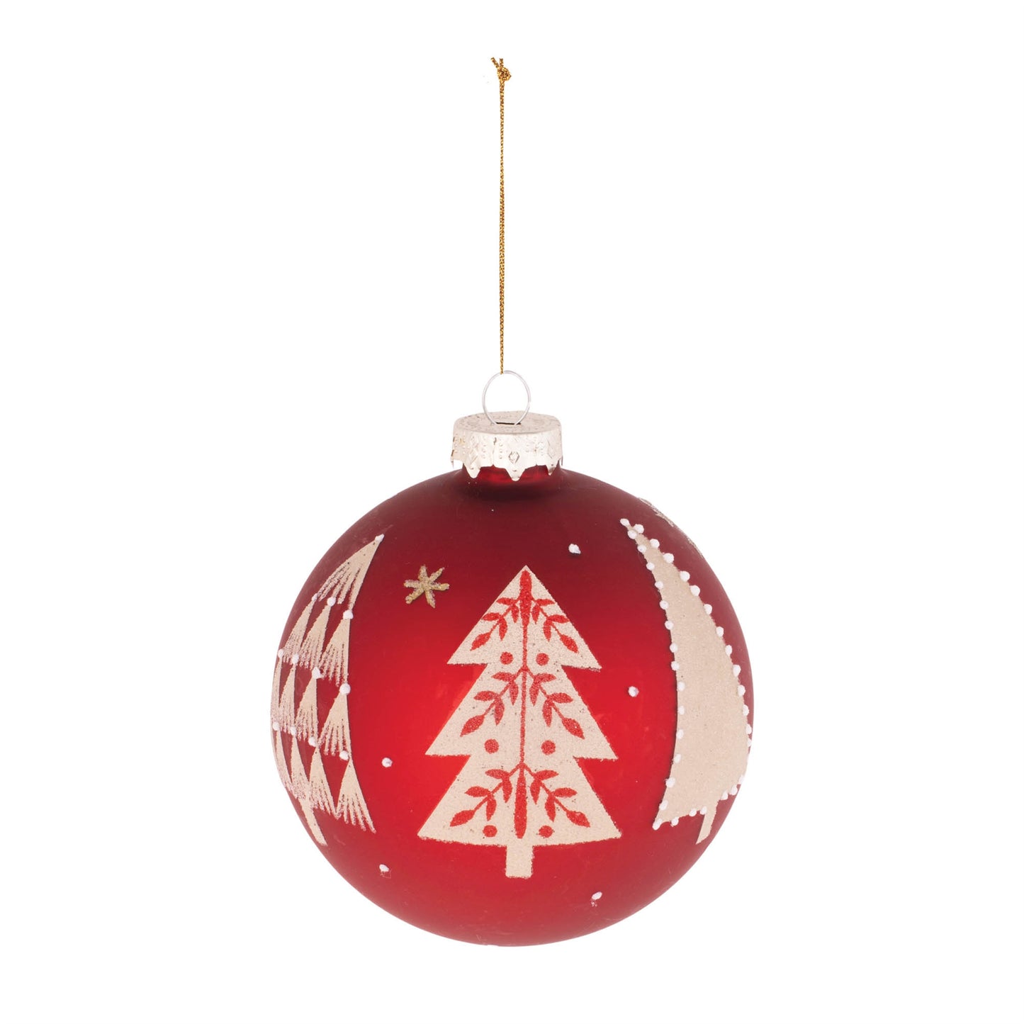 Red Scandi Tree Ornamnet