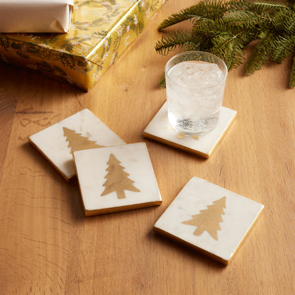 Marble Tree Coasters