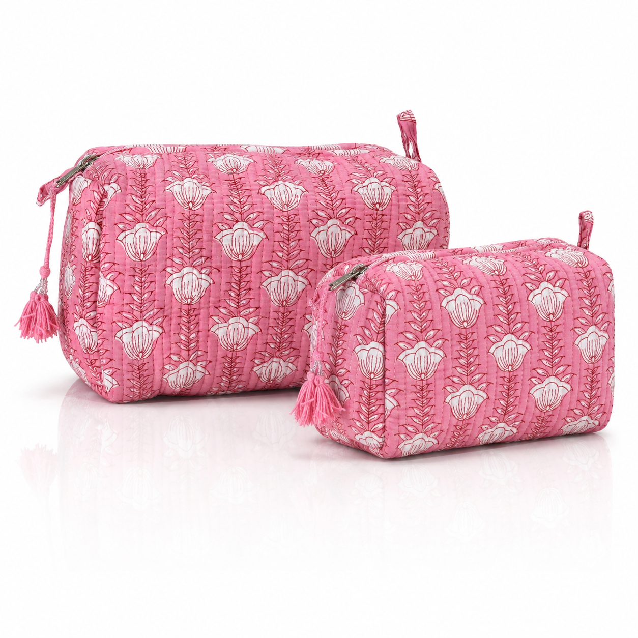 Block Print Cosmetic Bag