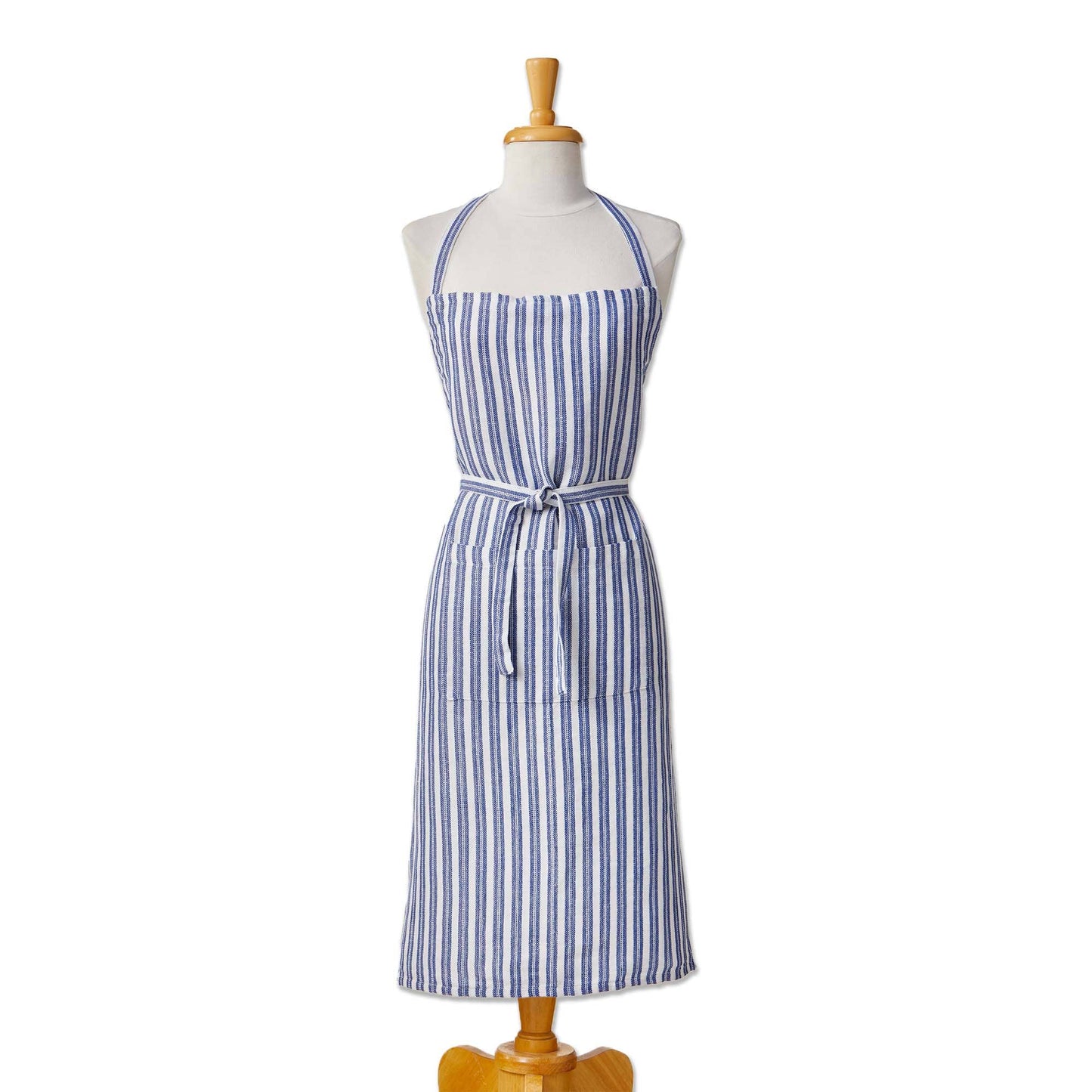 Blue And White Stripe Apron