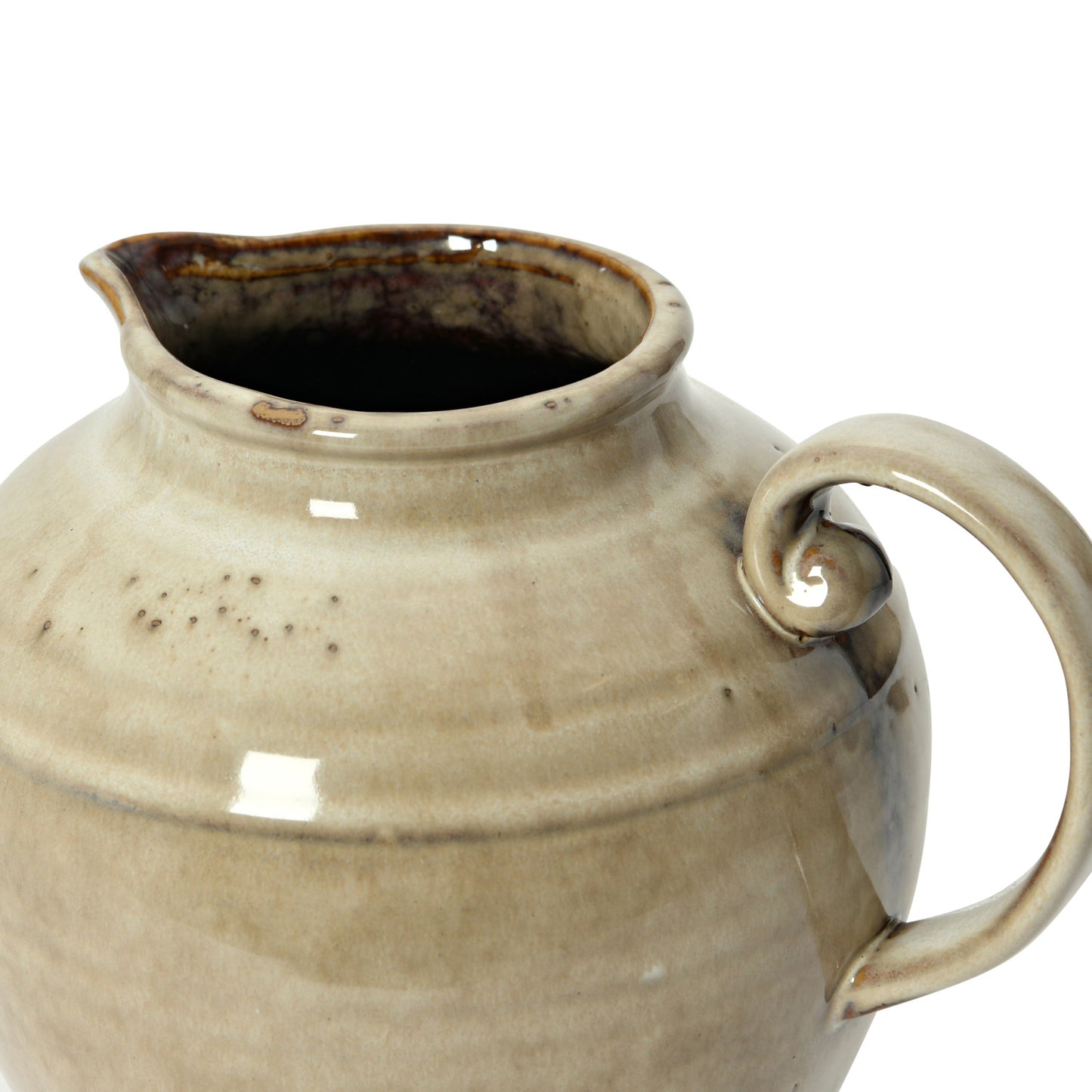 72 oz. Stoneware Pitcher, Reactive Glaze