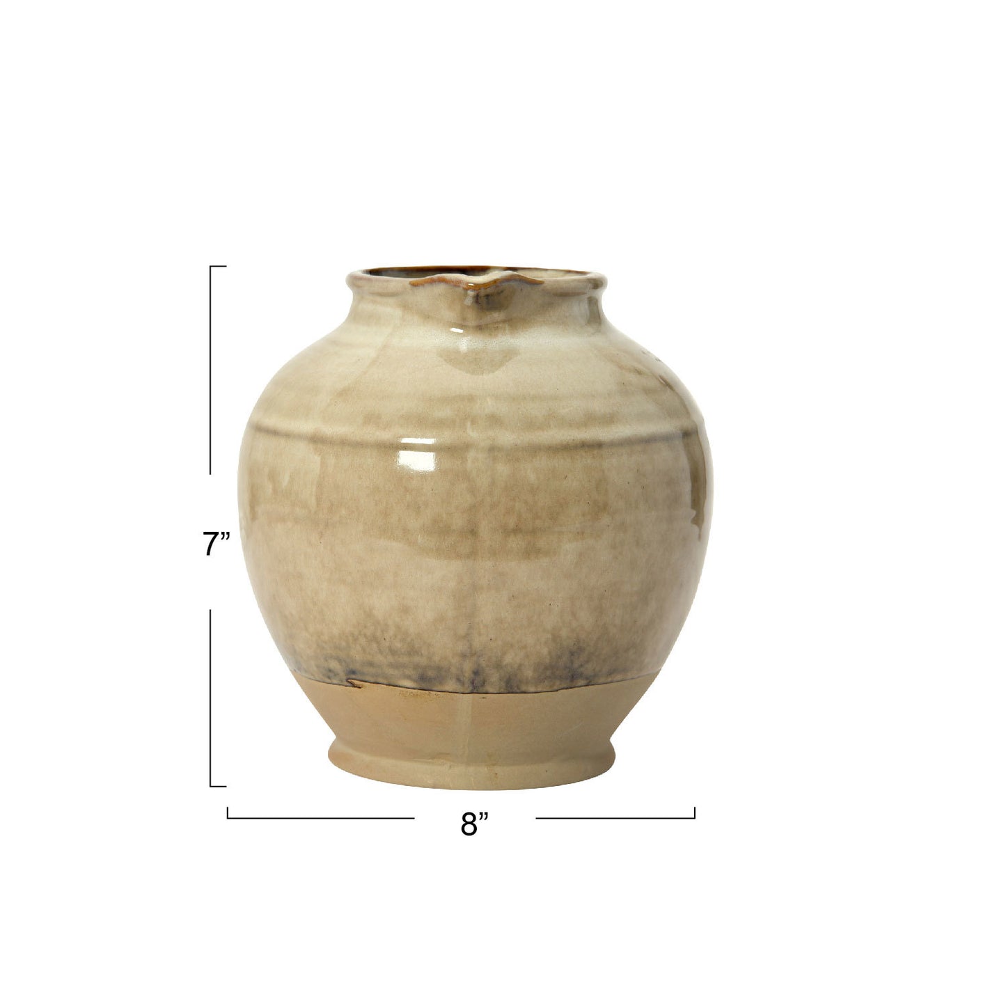 72 oz. Stoneware Pitcher, Reactive Glaze