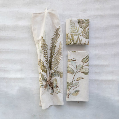Botanical Printed Tea Towel