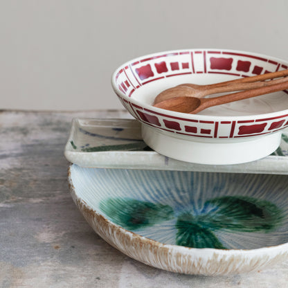 Crackle Glaze Stoneware Bowl