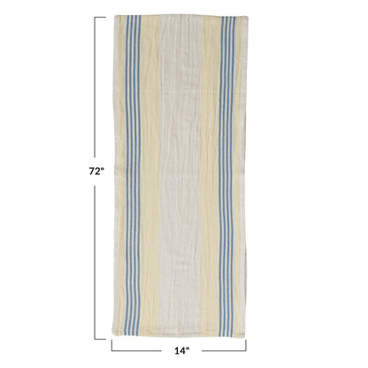 Woven Table Runner w/ Stripes