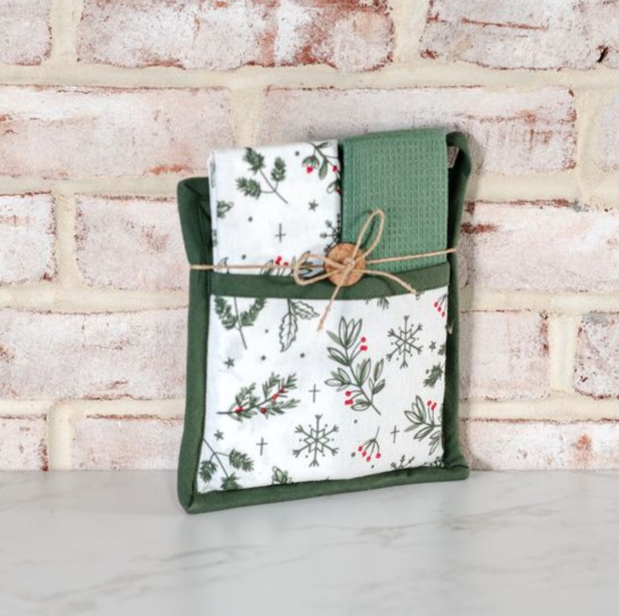 Potholder/Towel Set Holly