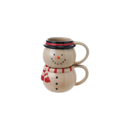 Stackable Snowman Mugs