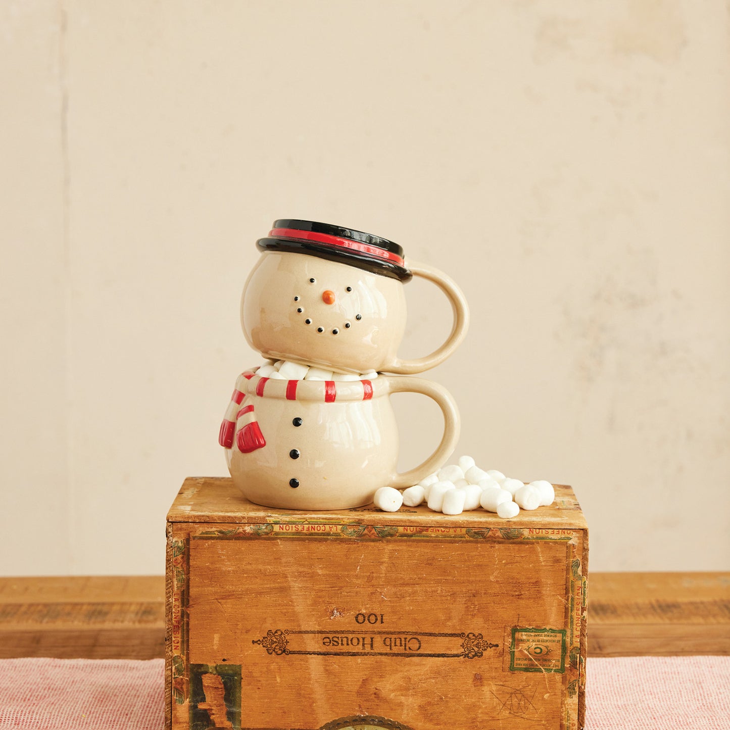 Stackable Snowman Mugs