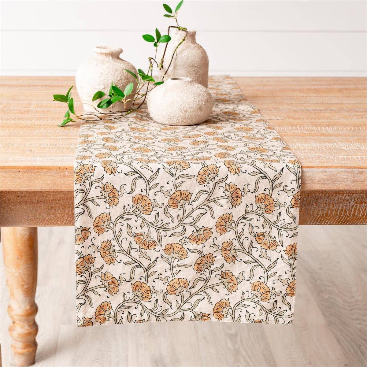 Dandelion Table Runner - Block Print