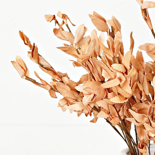 Tea-Stained Herb Leaves Spray 22"