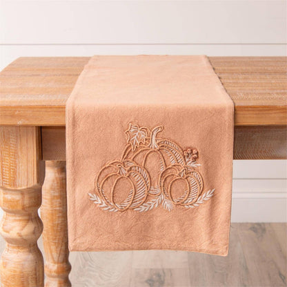 Table Runner - Pumpkin Embroidery