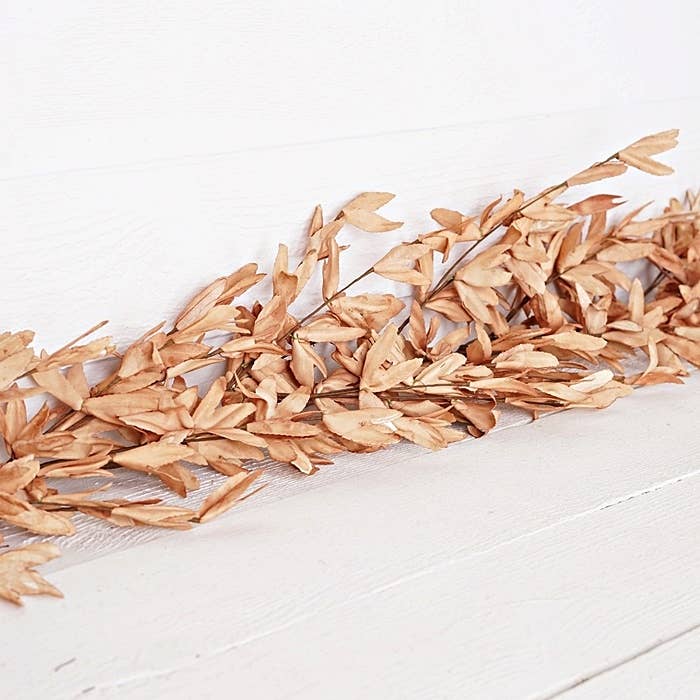 Tea-Stained Herb Leaves Garland 5ft