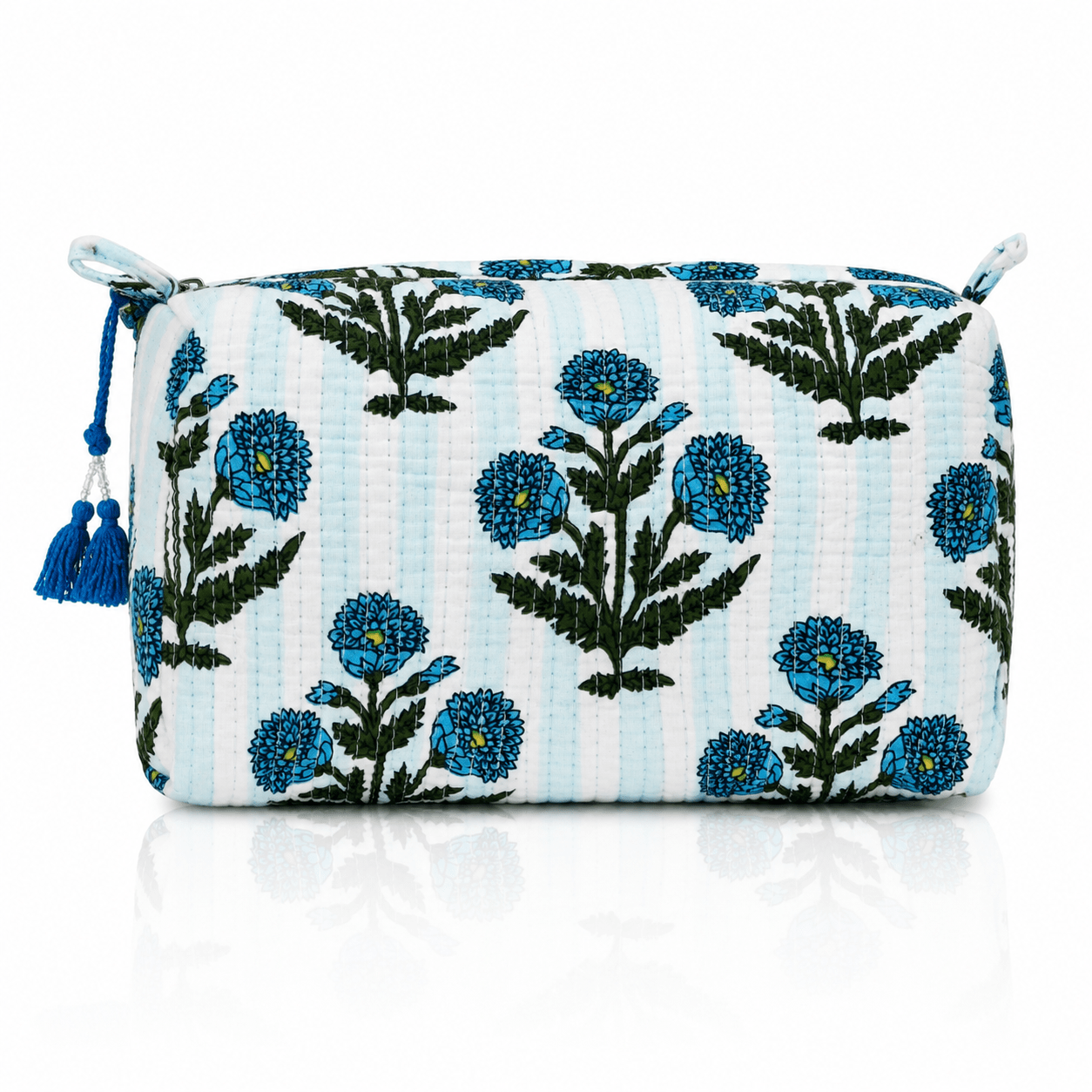 Block Print Cosmetic Bag