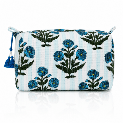 Block Print Cosmetic Bag
