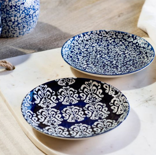 Blue Floral Plates