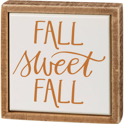 Fall Sweet Fall Box Sign