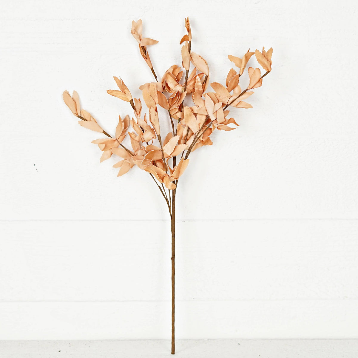 Tea-Stained Herb Leaves Spray 22"