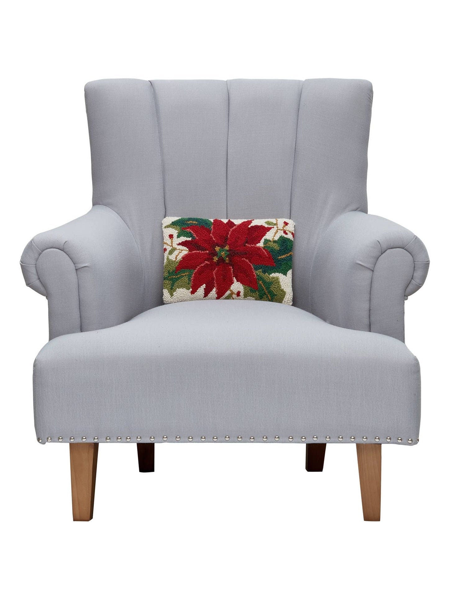 Christmas Poinsettia Hook Pillow