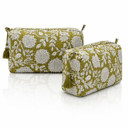 Block Print Cosmetic Bag