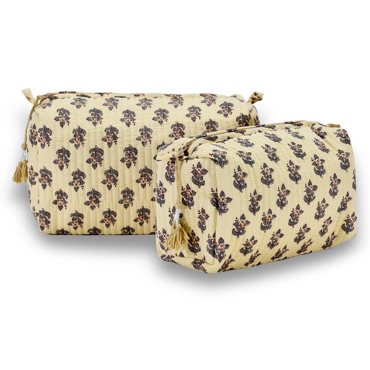 Block Print Cosmetic Bag