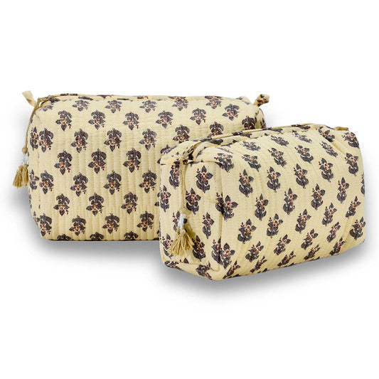 Block Print Cosmetic Bag
