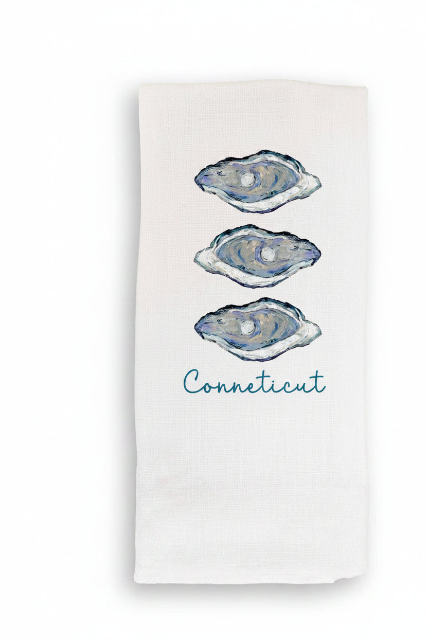 Oysters Connecticut Towel