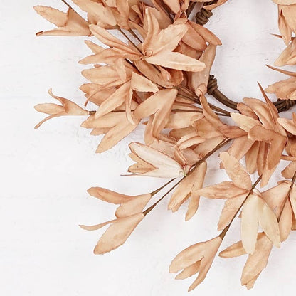 Tea-stained Herb Leave Wreath
