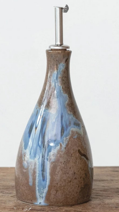 Stoneware Oil Cruet