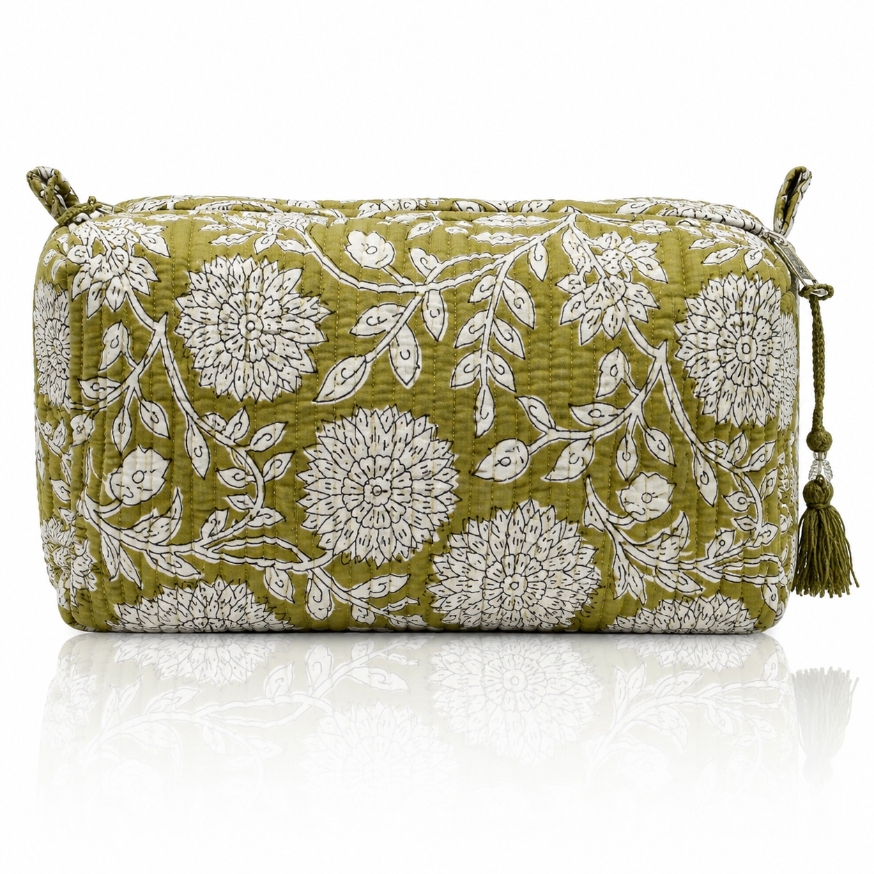 Block Print Cosmetic Bag