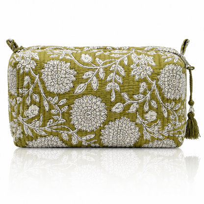 Block Print Cosmetic Bag