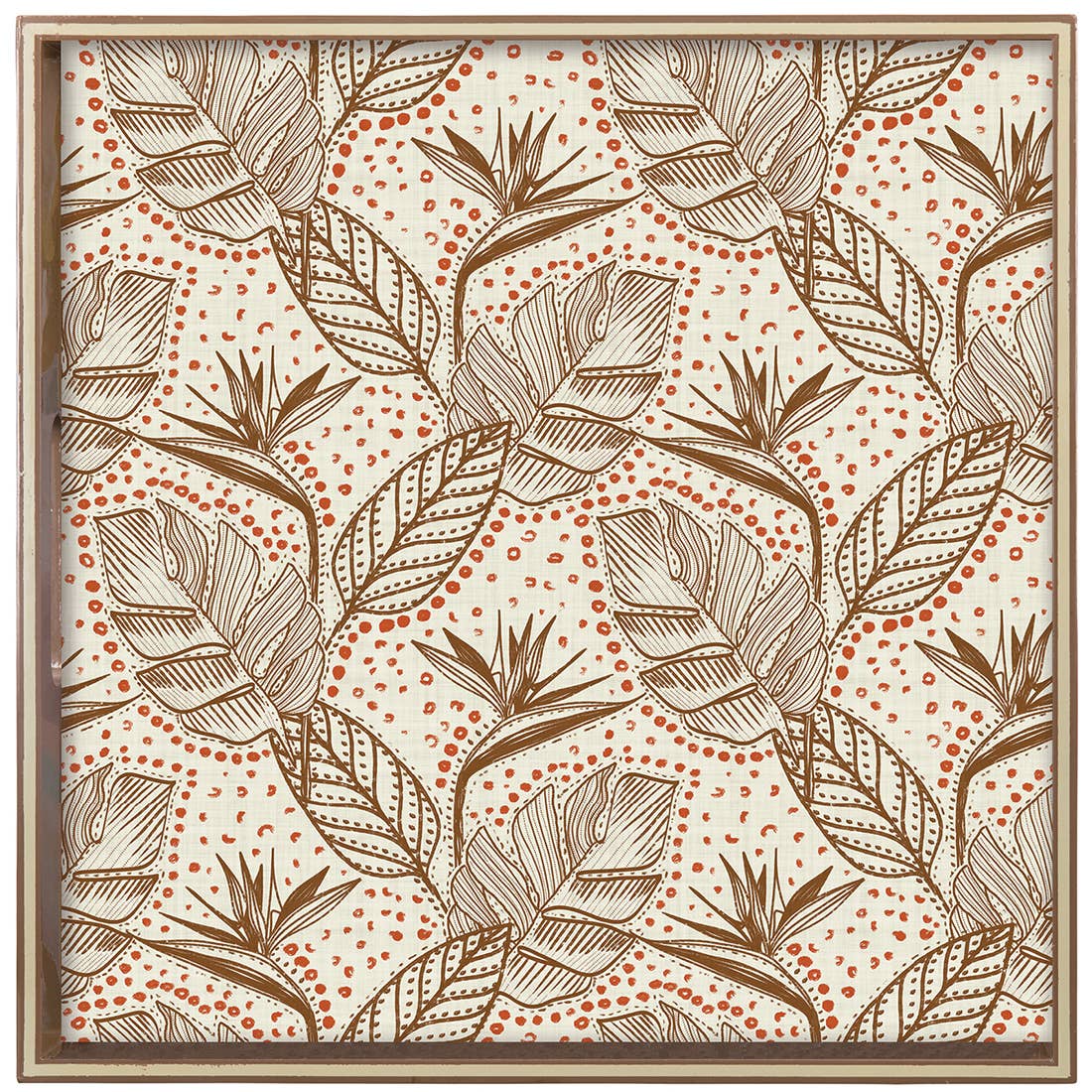HANDMADE FOLIAGE 15 Inch Square Tray