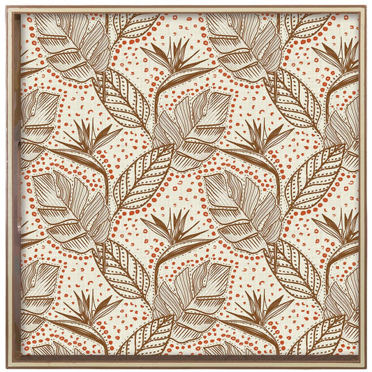 HANDMADE FOLIAGE 15 Inch Square Tray