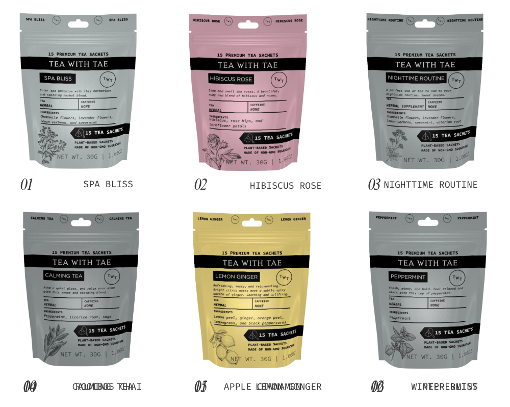 15ct Tea Pouch