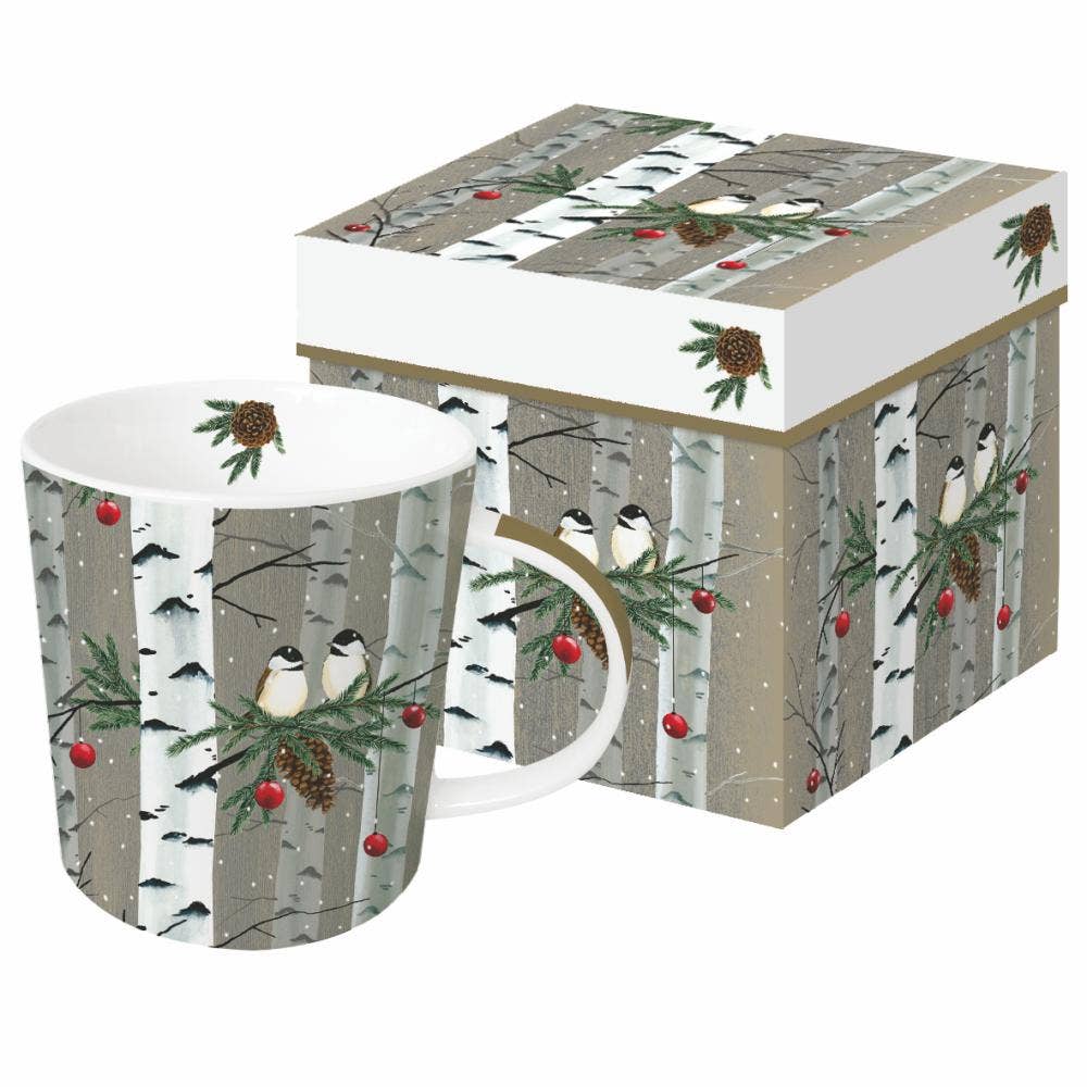 Mug in Box-BIRCH & BIRDS