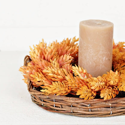 Flat Willow Basket w/ Handles