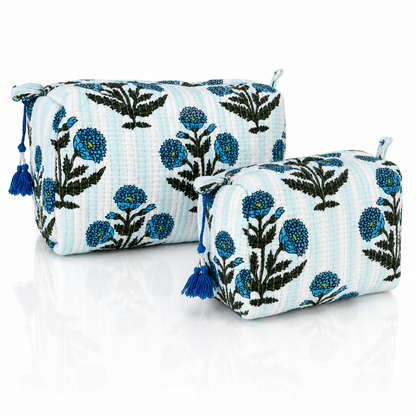 Block Print Cosmetic Bag
