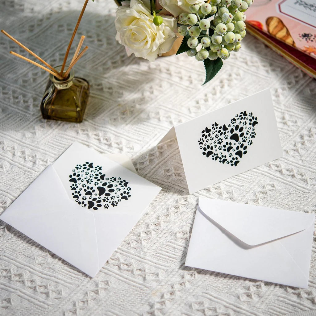 Paw Print Card