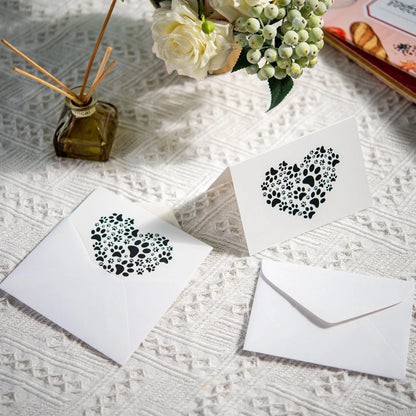 Paw Print Card