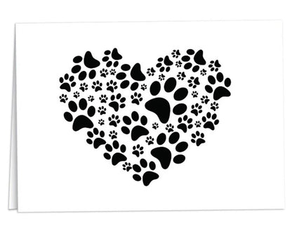 Paw Print Card