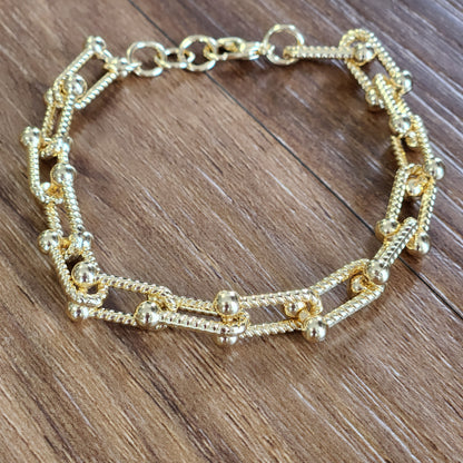 Gold-Plate Fashion Bracelets