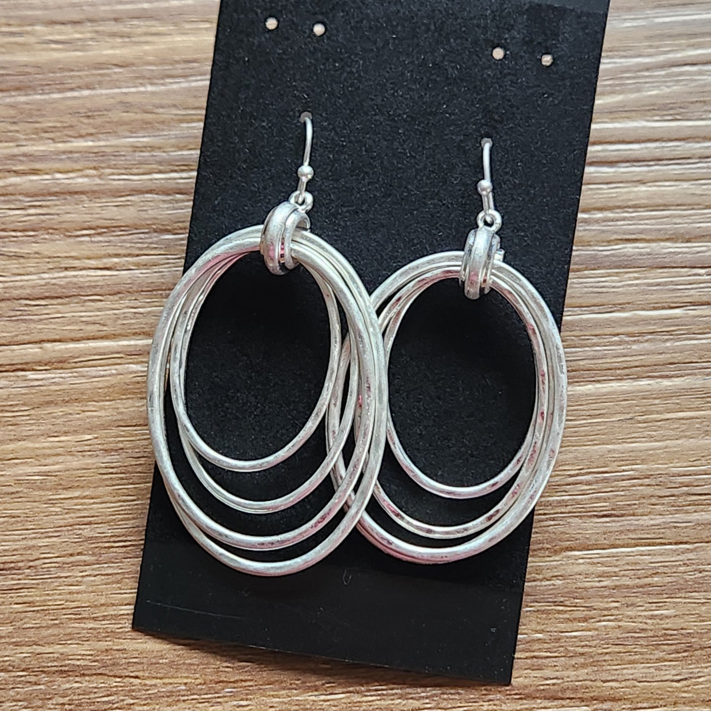 Brushed Zinc Fashion Earrings