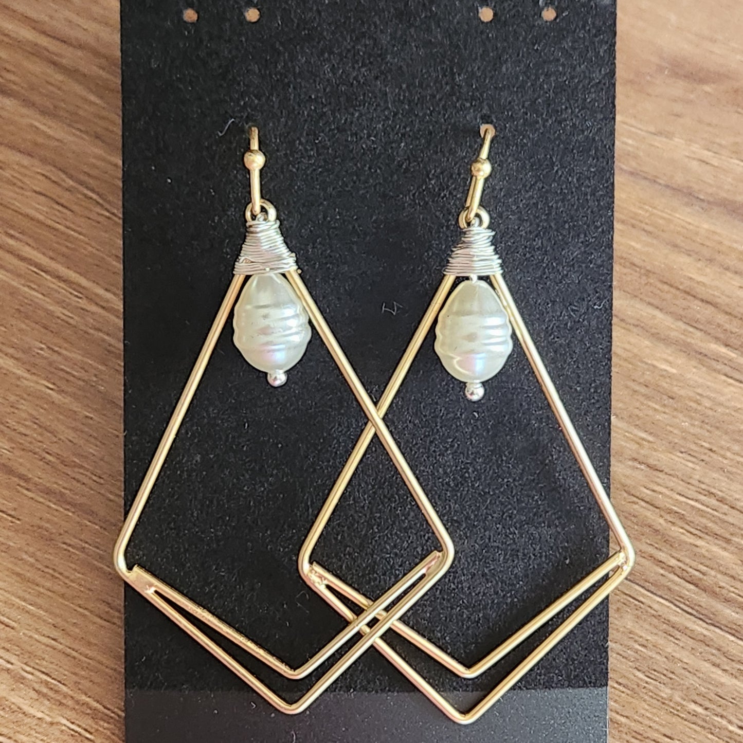 Brushed Gold Fashion Earrings