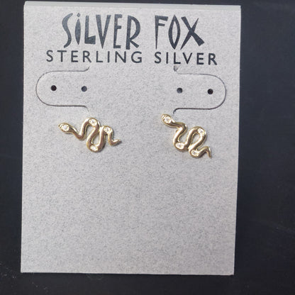 Gold Plate Sterling Silver Studs